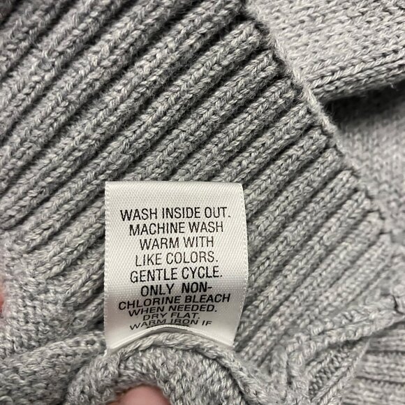 Men's Croft & Barrow Sweater size XL gray long sleeve crew neck - Picture 5 of 7